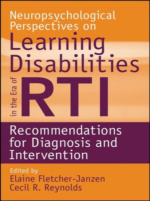 cover image of Neuropsychological Perspectives on Learning Disabilities in the Era of RTI
